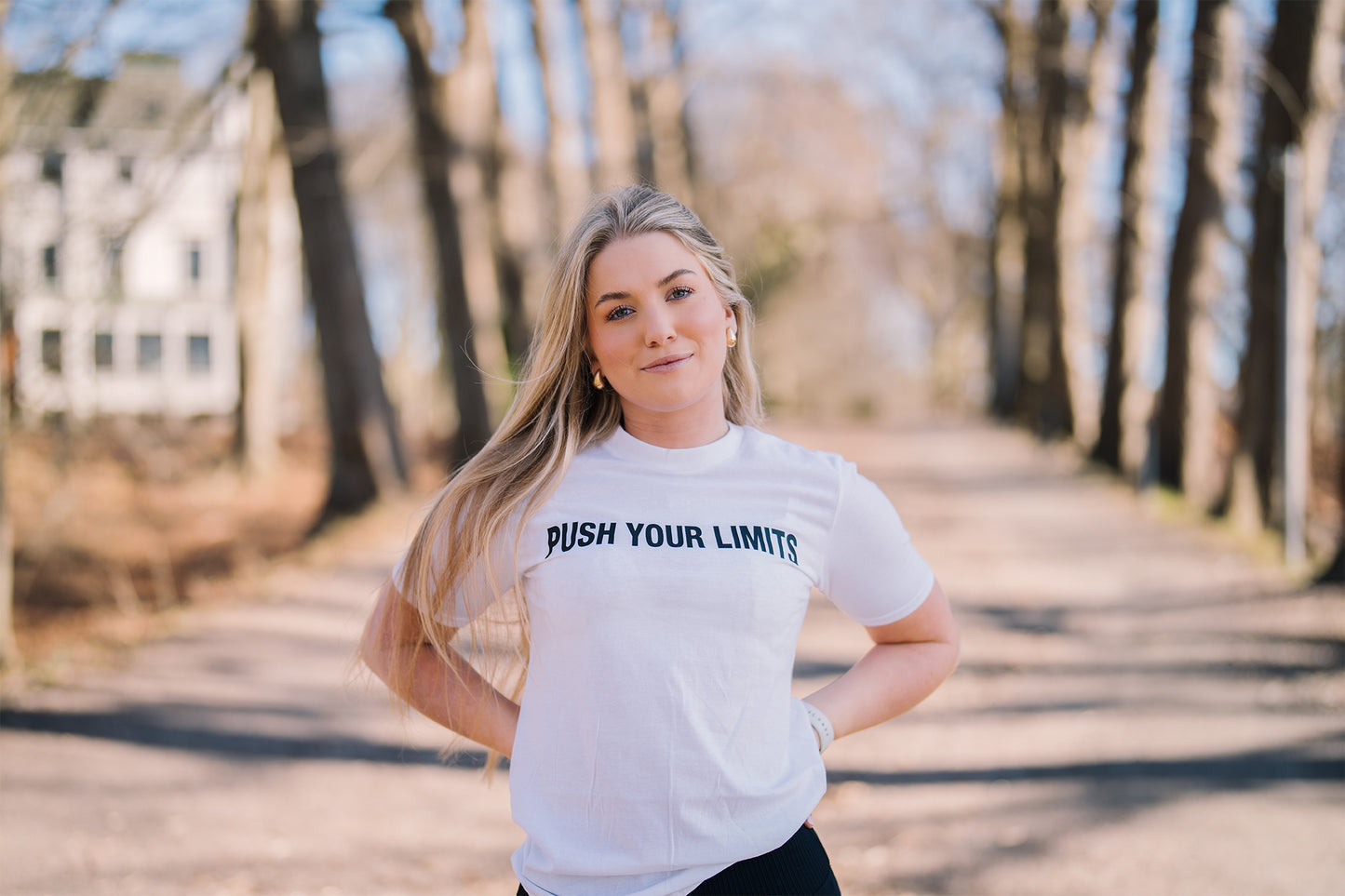 PUSH YOUR LIMITS TEE WHITE