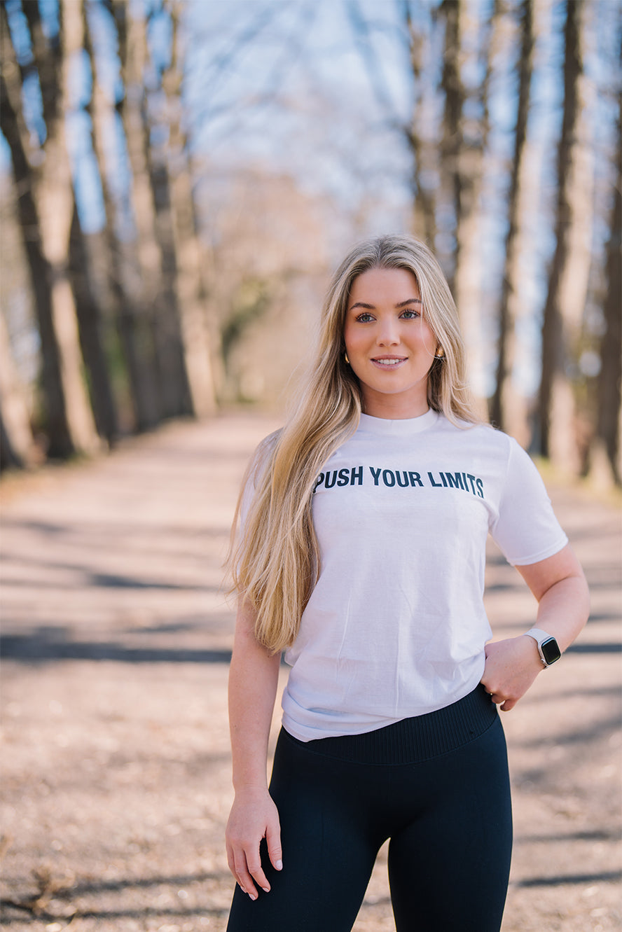 PUSH YOUR LIMITS TEE WHITE